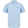 Shirts Elbury Short Sleeve Cotton Twill Shirt in Soft Blue / S - Tokyo Laundry
