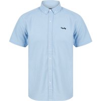 Shirts Elbury Short Sleeve Cotton Twill Shirt in Soft Blue / S - Tokyo Laundry