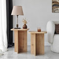 Braxton Wooden Nesting Side Tables in Oak
