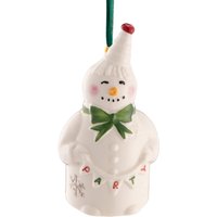 Belleek Classic Party Snowman Hanging Ornament