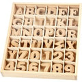 Letters en cijfers Creativ Company 4cm 288 stuks MDF