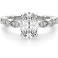 Anillo de Compromiso Corte Ovalado 0.75 ct Infinite Love Diamante de Laboratorio Platino 950