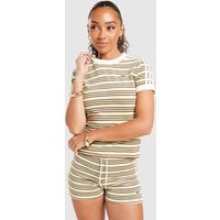 adidas Originals T-shirt slim Towel Stripe - Jaune, Jaune
