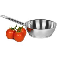 Genware Stainless Steel Sauteuse Pan 1.6ltr