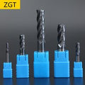 Frez trzpieniowy ZGT ze stopu węglika spiekanego do obróbki stali, frez do frezowania HRC50, 4 ostrza, 4mm 6mm 8mm 10mm 12mm 14mm 16mm, narzędzie do obróbki metalu