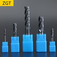 Frez trzpieniowy ZGT ze stopu węglika spiekanego do obróbki stali, frez do frezowania HRC50, 4 ostrza, 4mm 6mm 8mm 10mm 12mm 14mm 16mm, narzędzie do obróbki metalu