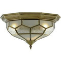 Searchlight 1243-12 Antique brass Flush ceiling light