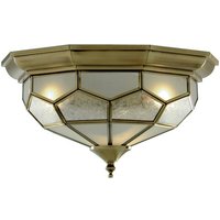 Searchlight 1243-12 Antique brass Flush ceiling light