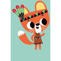 Petit Monkey ansichtkaart indianen eekhoorn