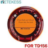 RETEKESS 1PC Wireless Coaster Pagers for TD156 Queue Paging System - No Keypad Transmitter Or Chargebase - Restaurant Pager