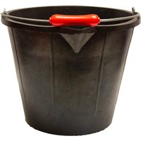 Tyre Rubber™ Super 3 Bucket without Lugs | Colour: Black