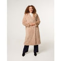 Long Fluffy Coat - S / MOCHA
