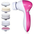 5-in-1 Electric Facial Cleansing Brush - Dual-Speed, Multi-Function, Compact Design | Wowcher