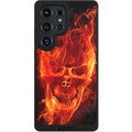 Samsung Galaxy S25 Ultra Handy NIVOpure black Handyhülle Hülle NIVOpure Case Schwarz Skull Totenkopf Fire