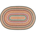 Oval Jute Rug - Multicoloured - 160x230cm