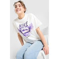 Nike Girls' Graphic Heart T-Shirt Junior, vit