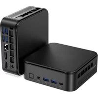 Mini PC with AMD 7 PRO 5875U, 16GB DDR4 512GB M.2 SSD Mini Computer, Mini Gaming PC with USB Type-C, Desktop Computer Supports