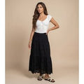 Urban Bliss Broderie Maxi Skirt Black 18