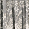 V&A Daffodil Dreams Lined Curtains 90" x 90", Grey