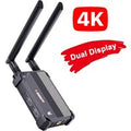 Dual HDMI Display 4K Wireless HDMI Extender Video Transmitter / Receiver Sceen Share for Camera PC To TV Monitor Projector 350m