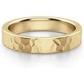 Alianza Martillada Flat 4 MM Oro Amarillo 585 (14K)