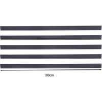 Garden Fence PVC Privacy Screen Panel Slat Strips Fixing Clip 1M