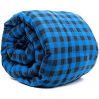 Big Blue Flannel Weighted Blanket