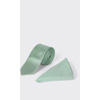 Burton Men's Sage Tie And Pocket Square Set