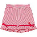 Shorts neonata a righe