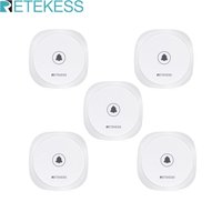 RETEKESS 5Pcs TD017 Touch Pager Wireless Call Button Restaurant Transmitter 433.92MHz For Hookah Coffee Hotel Bar Club Hospital