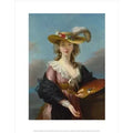 Elisabeth Louise Vigée Le Brun Self Portrait in a Straw Hat Mini Print