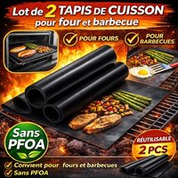 Lot de 2 Tapis de Cuisson pour Four et Barbecue