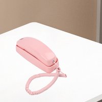Wall Mount Phone Redial Big Button with Light Indicator Classic Wall Telephone Landline for Garage Hotel Business School Kitchen
