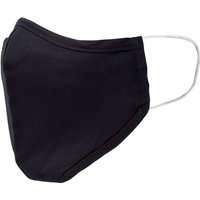 Men's Black Cotton Poplin Face Mask [RTC]  - Savile Row Company