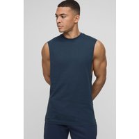 Top Sin Mangas Básico Con Sisa Ancha, Navy