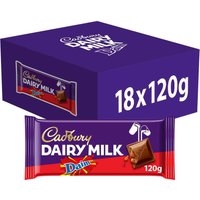 Cadbury Dairy Milk Chocolate Bar with Daim 120g (Box of 18)