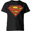 Originals Official Superman Crackle Logo Kids' T-Shirt - Black - 11-12 Years