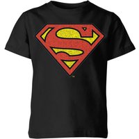 Originals Official Superman Crackle Logo Kids' T-Shirt - Black - 11-12 Years