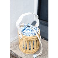 Emily Tote Insert Only - Blue and White