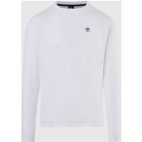 North Sails - T-shirt a maniche lunghe con logoNorth SailsWhite3XL