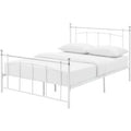 Yani Kingsize Metal Bed Frame White Modern Bedroom Furniture