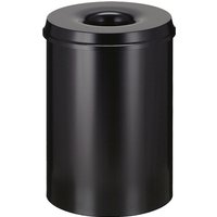 Prullenbak Prime Plus 30 liter Zwart | 30 liter | Vlamdovend | Uitgevoerd in zwart