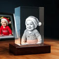 3D Memory Crystal™ - Tabletop - Rectangle - Christmas-Standard / Mini