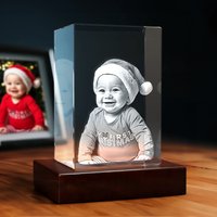 3D Memory Crystal™ - Tabletop - Rectangle - Christmas-Standard / Mini