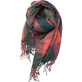 Black Women's Oversized Tartan Acrylic Cashmere Scarf - 9 Winter Styles | Wowcher