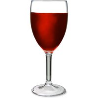 Flamefield Acrylic Wine Glasses Clear 10oz / 290ml (Pack of 4)