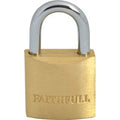 Faithfull Brass Padlock 25mm Standard