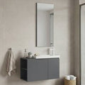 Perla Wooden Bathroom Furniture Set in Matte Grey