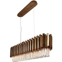 Antique Gold Finish Rectangular Chandelier