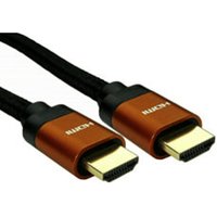 0.5m 8K HDMI Cable - Orange Connectors